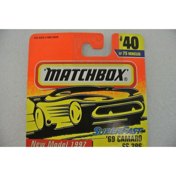 Matchbox Superfast '69 Camaro SS 396 Firebird Formula 1997 Lot of 6 #40 #20 MOC - Picture 7 of 9
